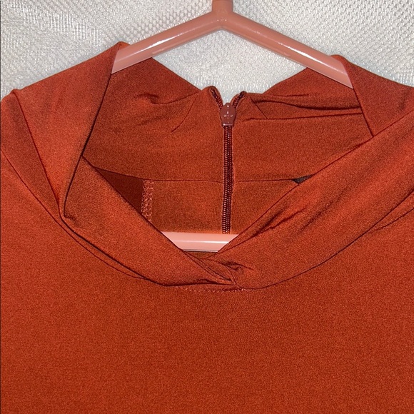 Susan Graver Elegant Burgundy Long Sleeve Top Size XL - Picture 3 of 5